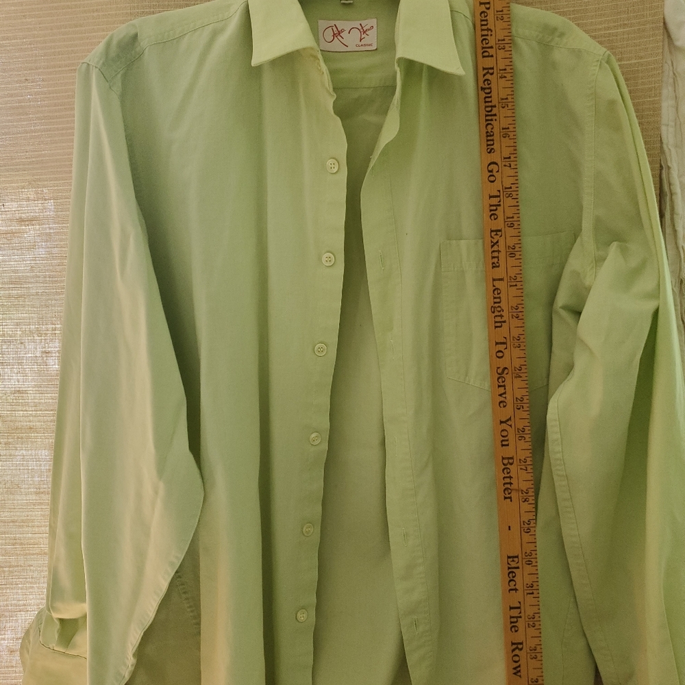 Light Green Mens Dress shirt